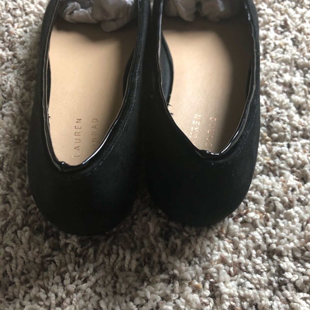 NWT in box lauren Conrad black flats - Picture 3 of 9